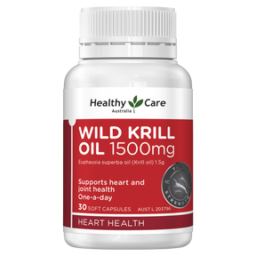 Healthy Care Wild Krill Oil 1500mg 30 Capsules
