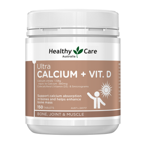 Healthy Care Ultra Calcium + Vitamin D - 150 tablets