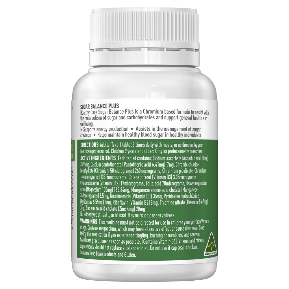 Healthy Care Sugar Balance Plus 90 Tablets