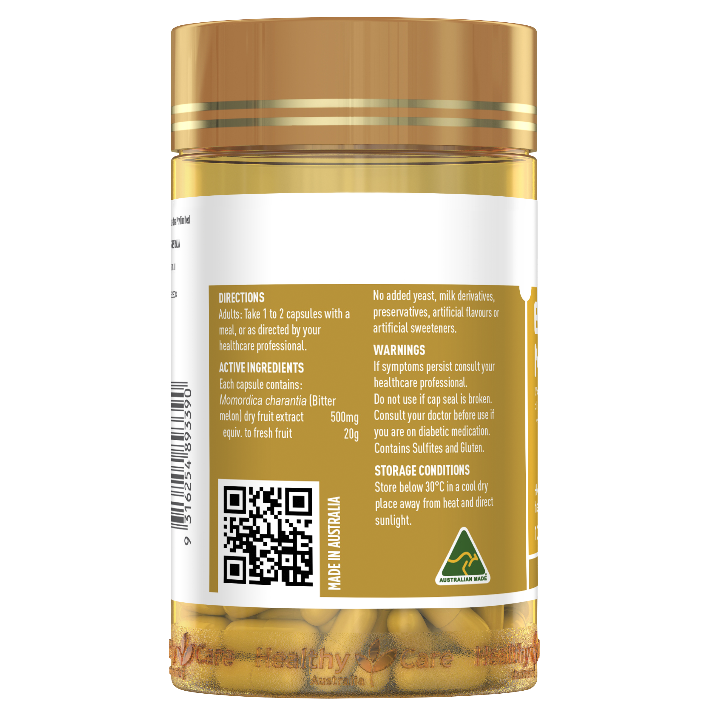 Healthy Care Bitter Melon - 100 Capsules