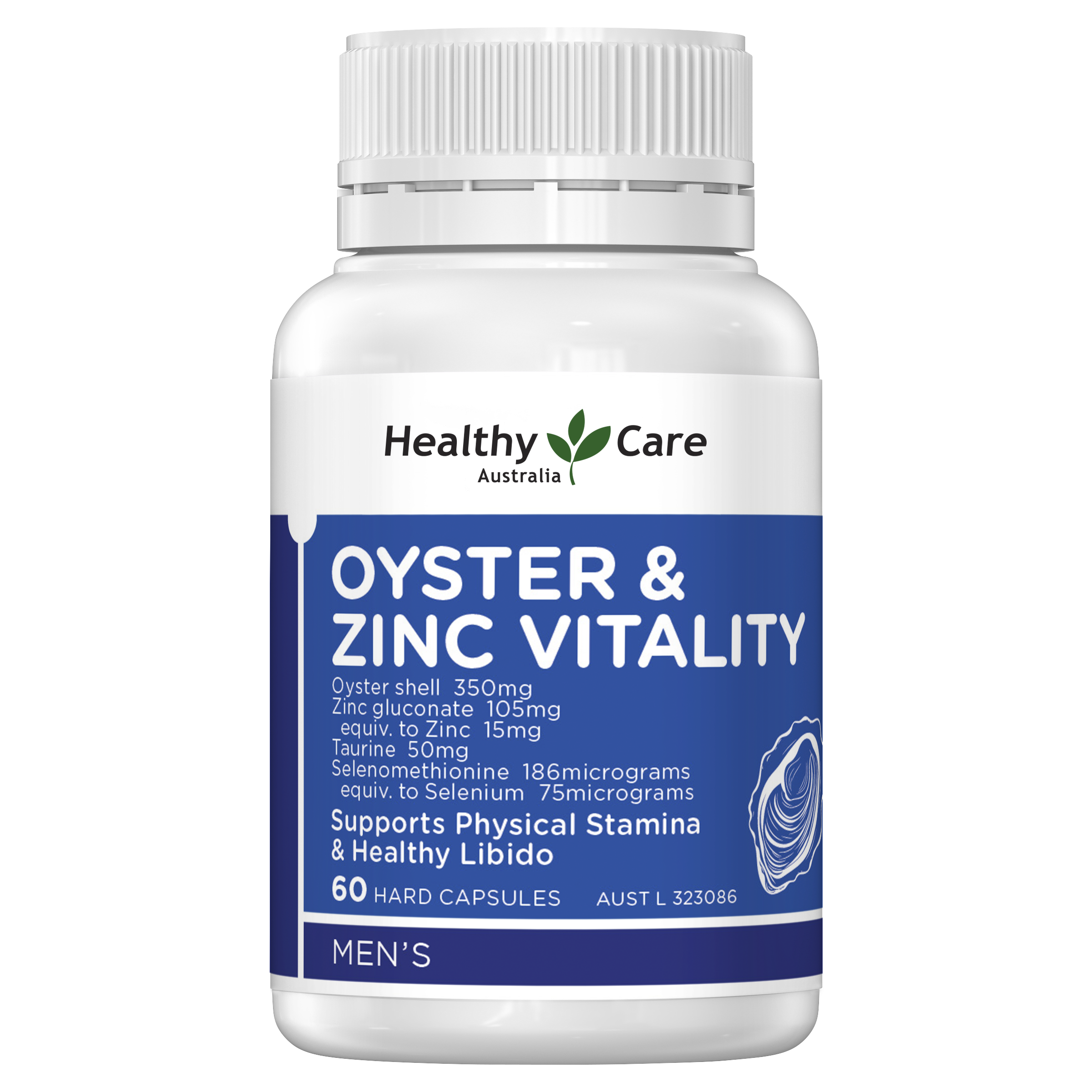 Healthy Care Oyster & Zinc Vitality 60 Capsules