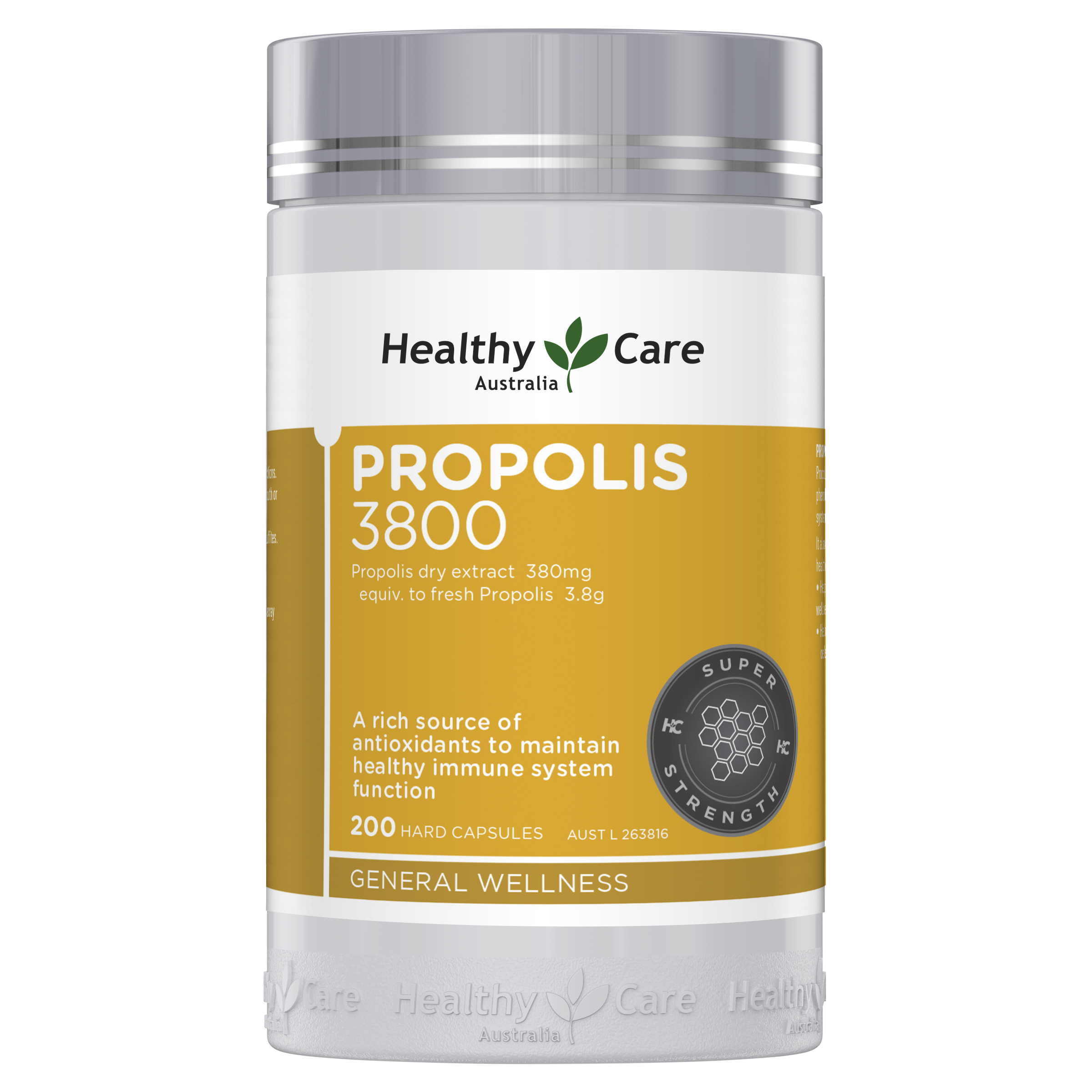 Healthy Care Propolis 3800 - 200 Capsules