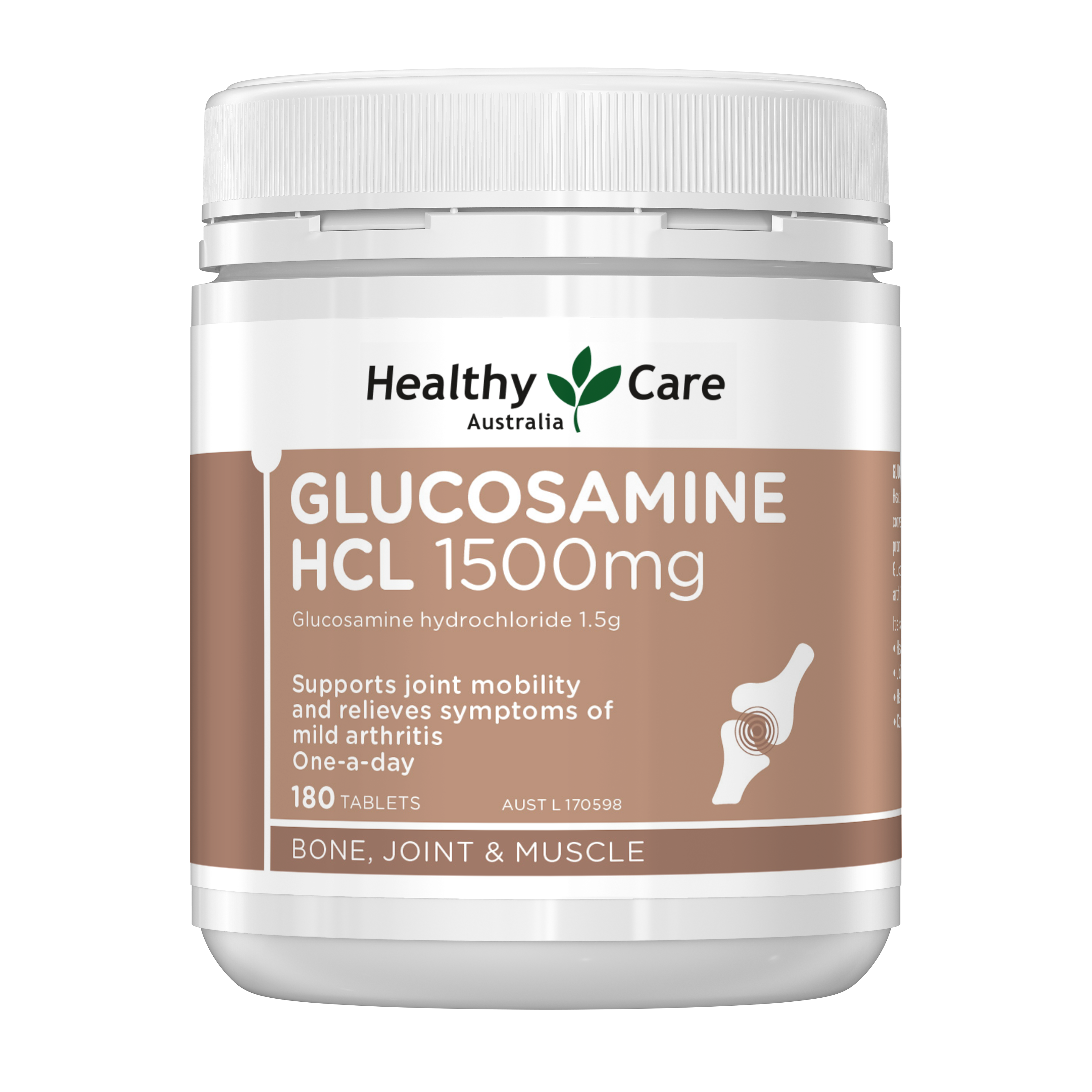 Healthy Care Glucosamine HCL 1500mg 180 Tablets