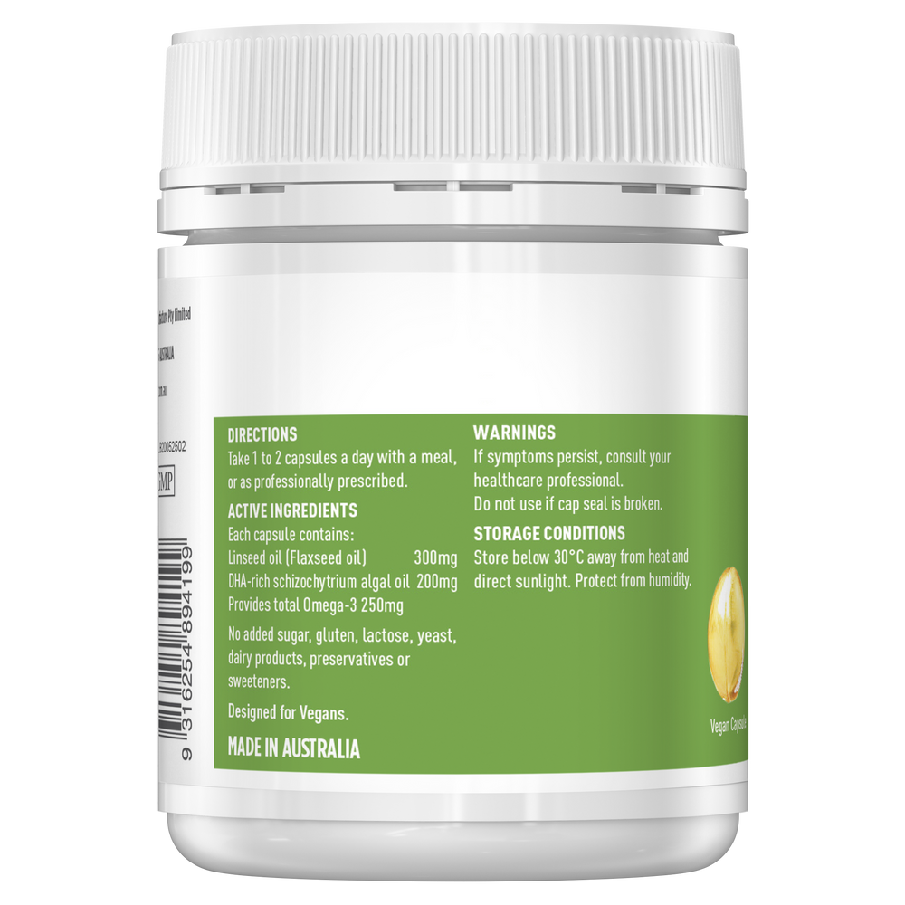 Healthy Care Pure Vegan Omega 369 60 Capsules Healthy Care Australia