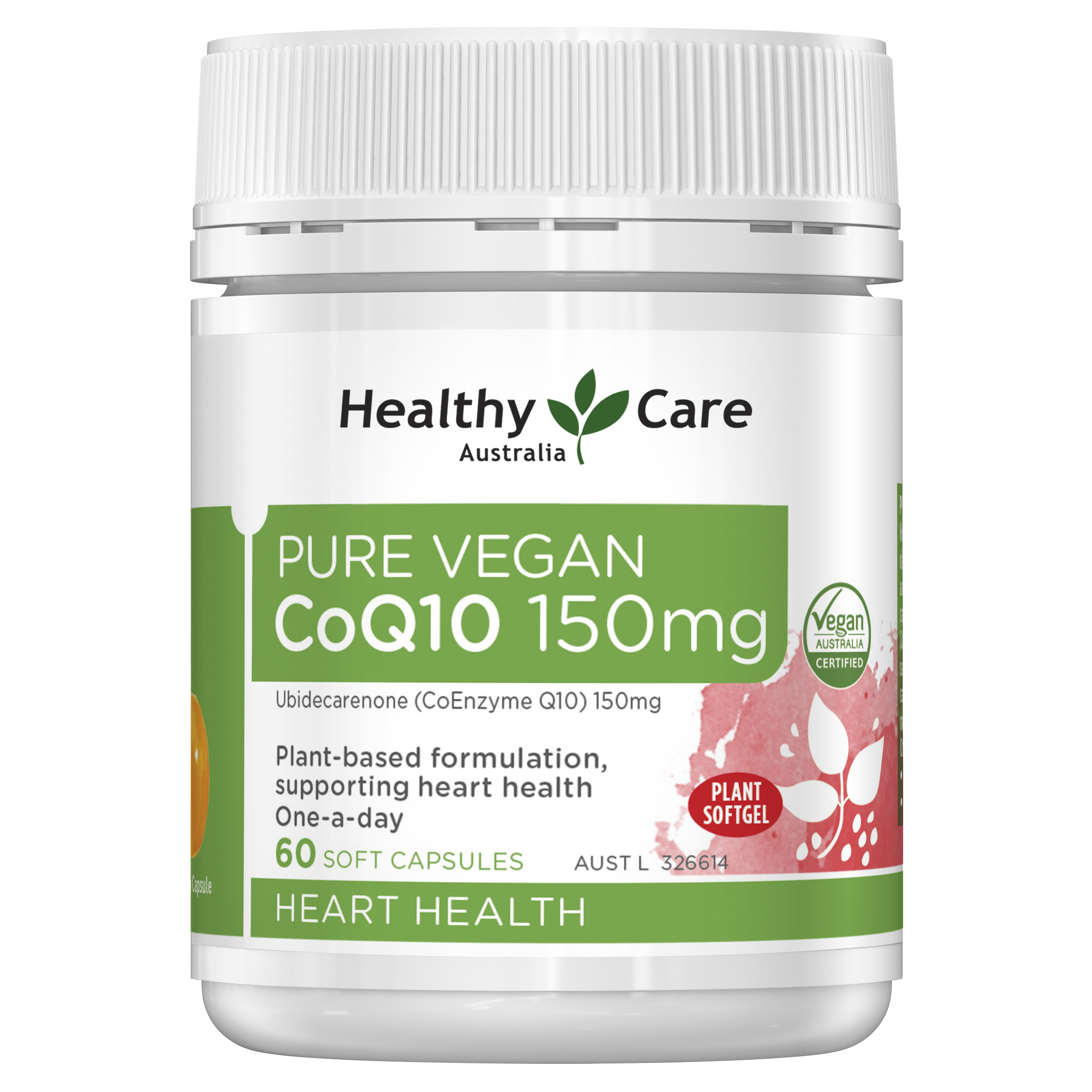 Healthy Care Pure Vegan CoQ10 150mg 60 Capsules