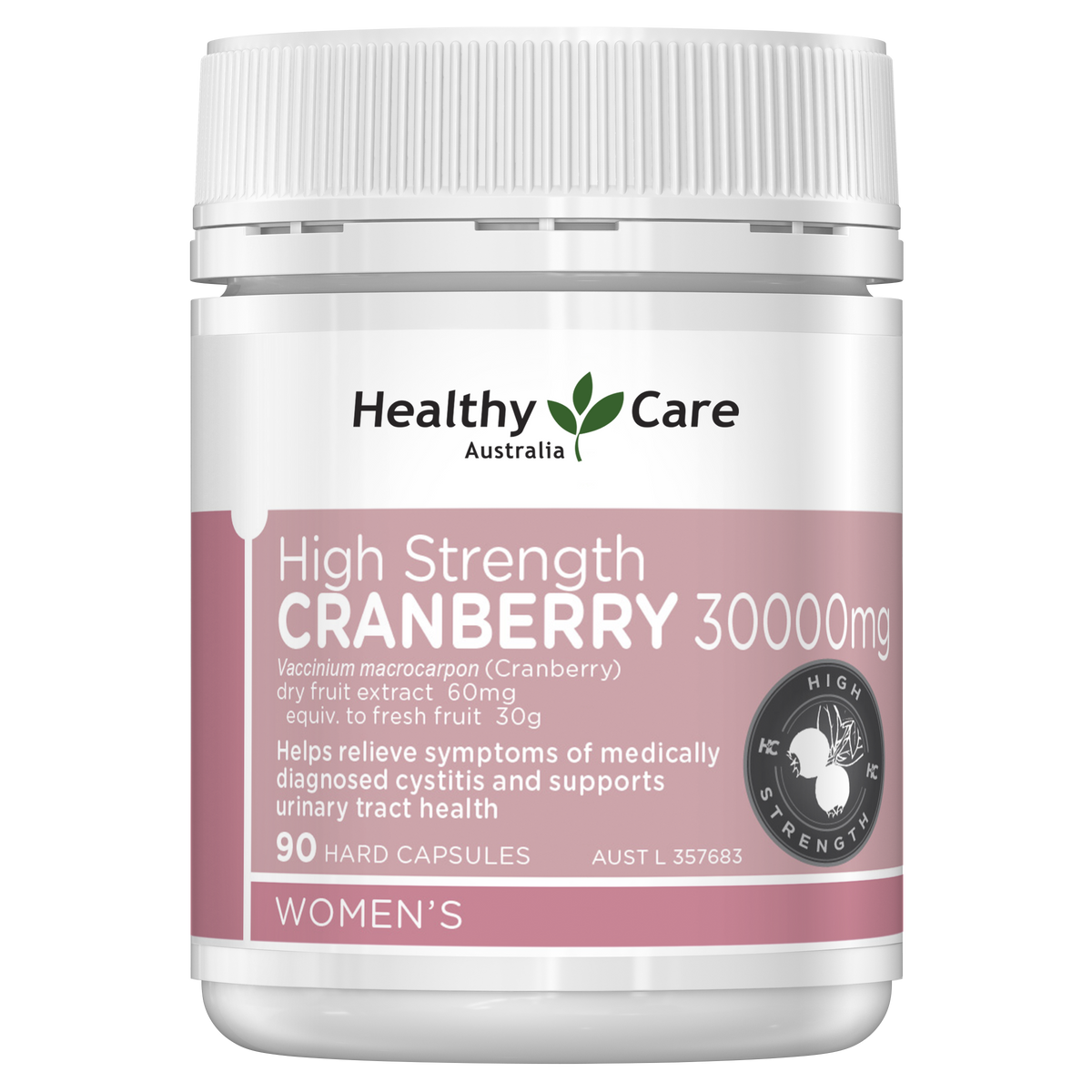 Healthy Care High Strength Cranberry 30000mg - 90 Capsules