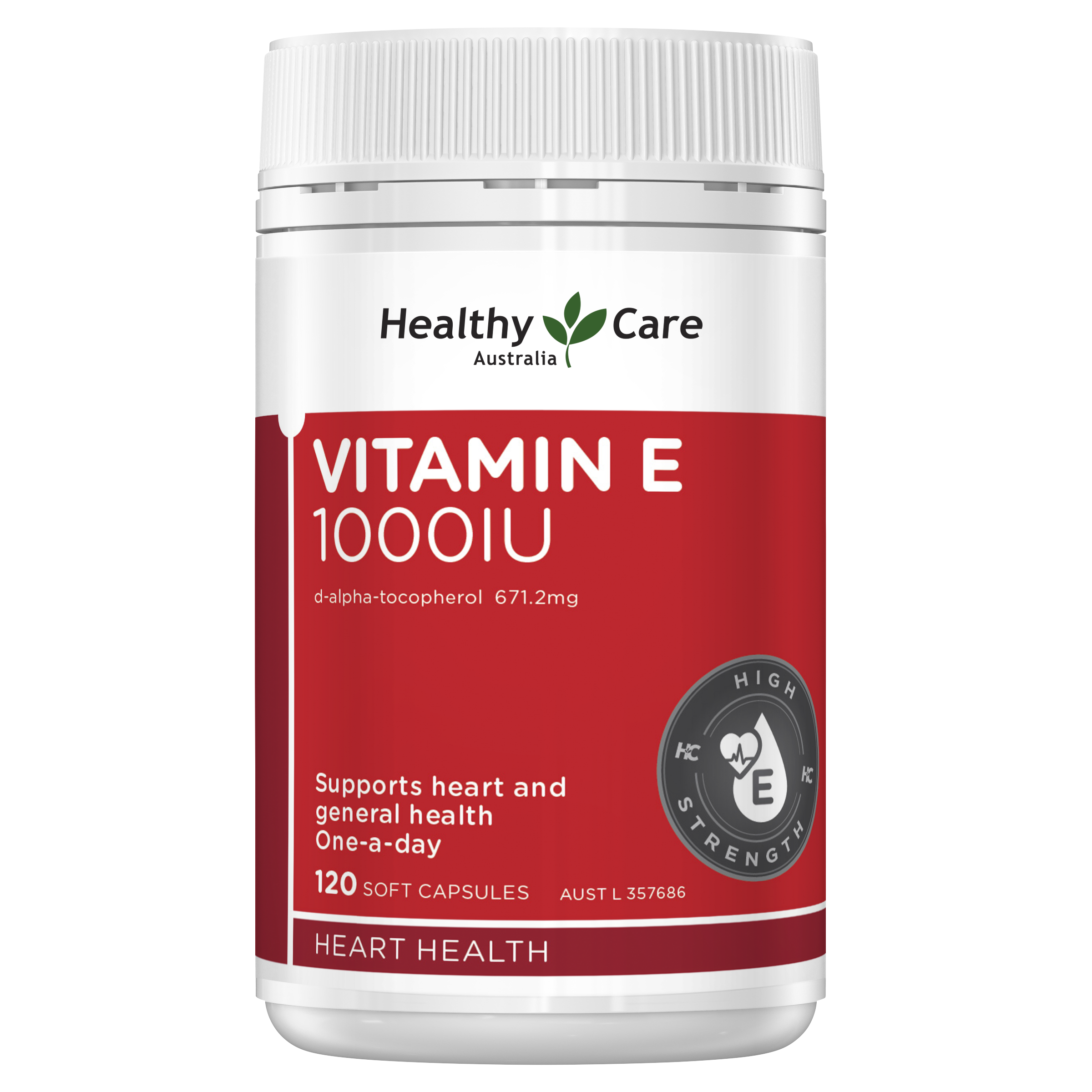 Healthy Care Vitamin E 1000IU 120 Capsules