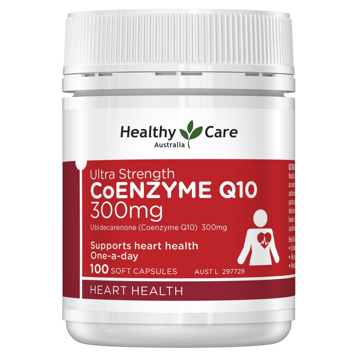 Healthy Care Ultra Strength Co Enzyme Q10 300mg - 100 Capsules