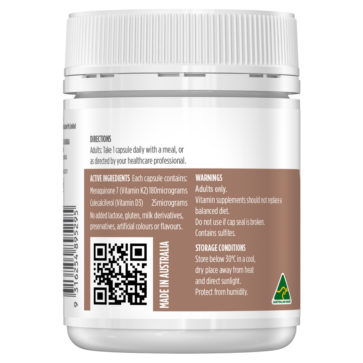 Healthy Care High Strength Vitamin K2+D3 - 90 Hard Capsules