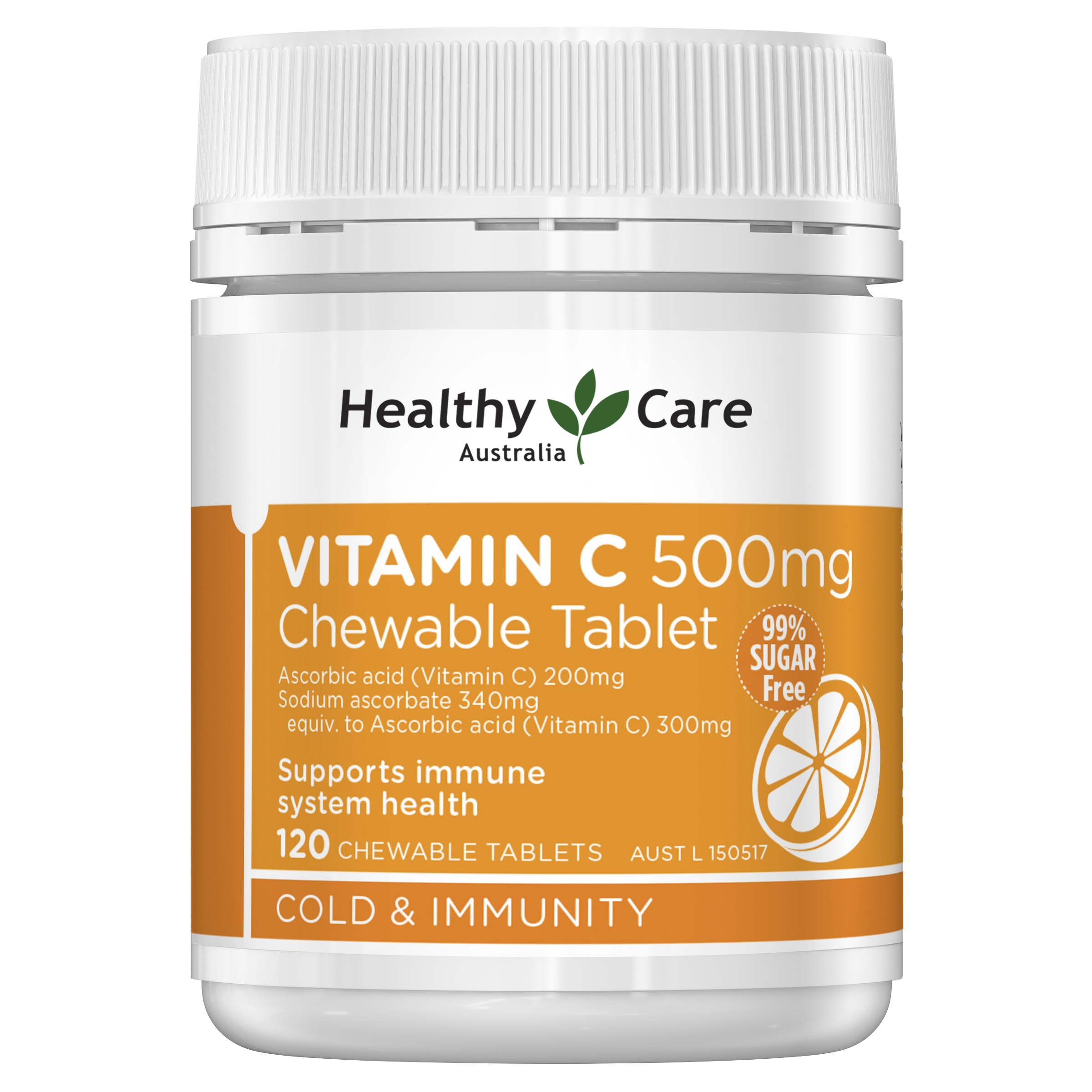 Healthy Care Vitamin C 500mg 120'
