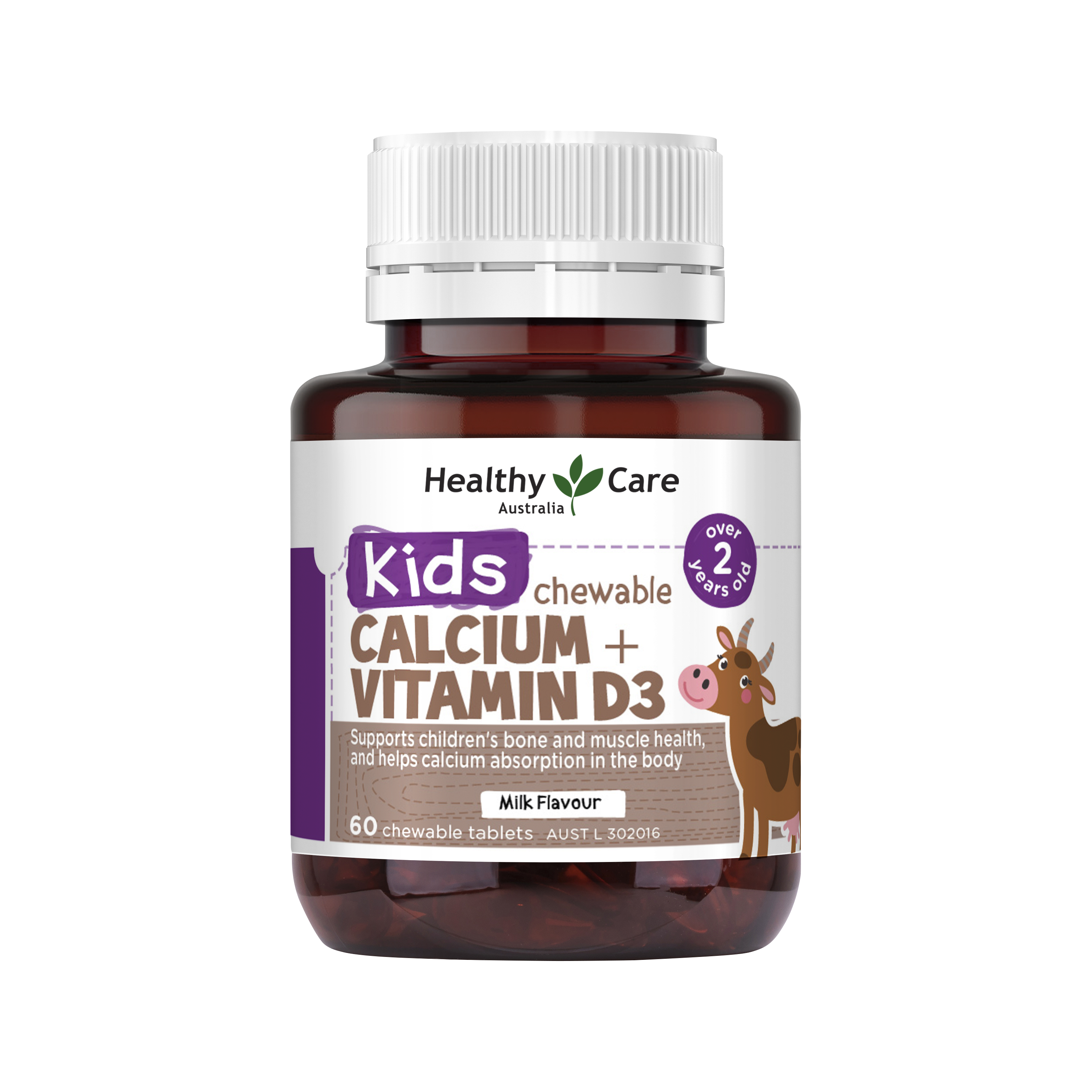 儿童钙 + 维生素 D3 60 片咀嚼片