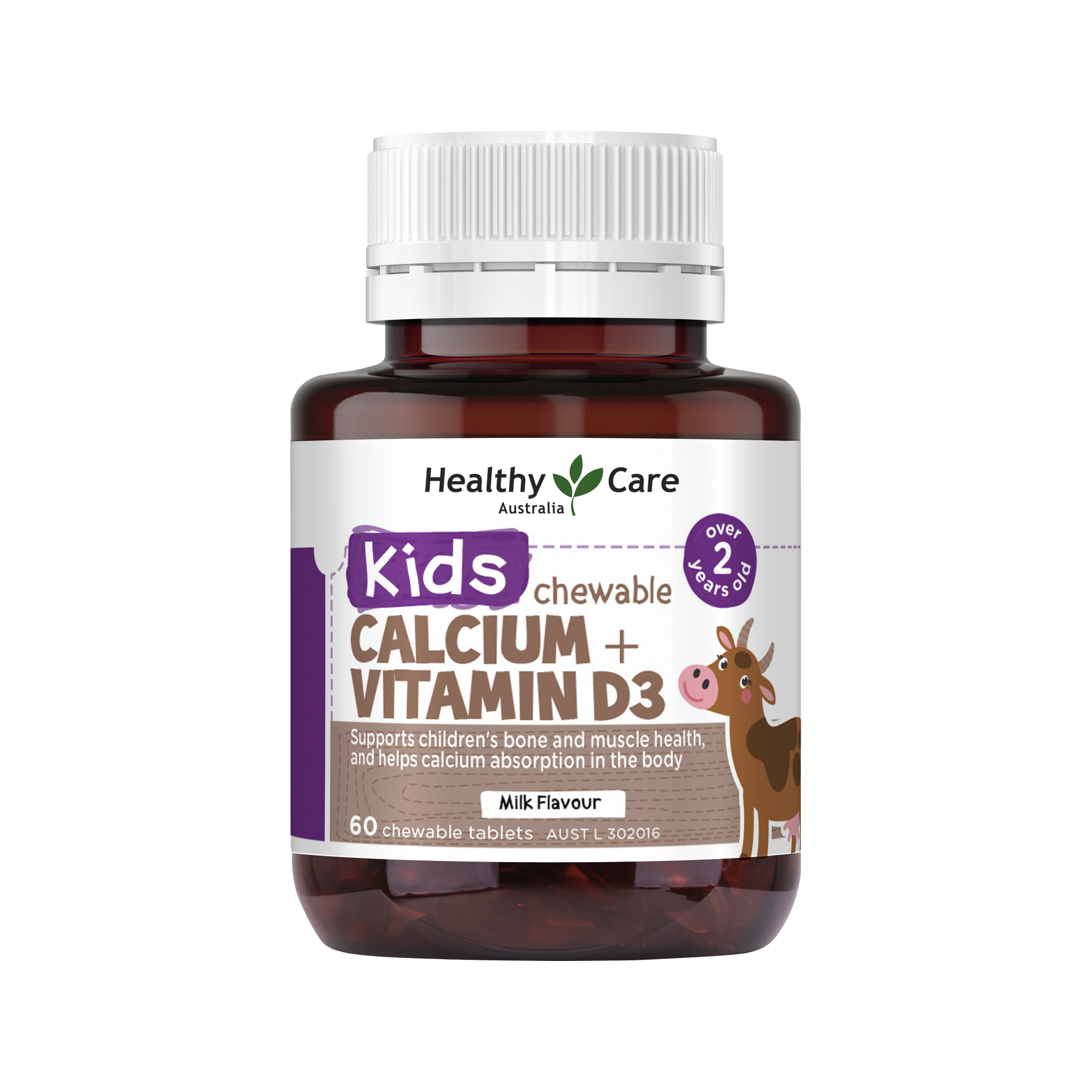 Kalsium Kanak-kanak + Vitamin D3 60 Tablet Kunyah