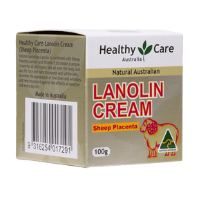 Lanolin with Sheep Placenta 100g in box packaging-Lotion & Moisturizer-Healthy Care Australia