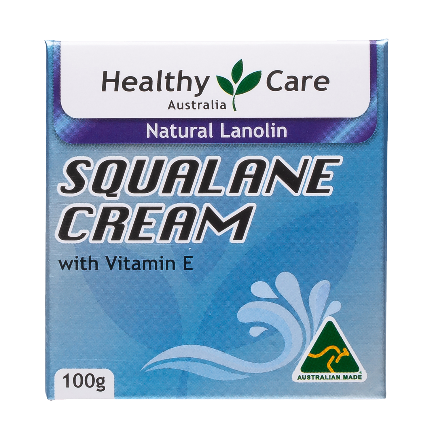 Squalane Cream 100g Label-Lotion & Moisturizer-Healthy Care Australia