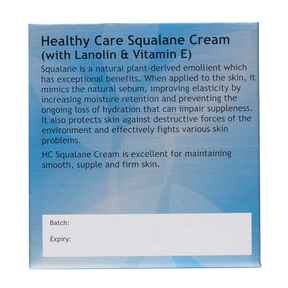 Squalane Cream 100g Packaging Showing Its Benefits-Healthy Care Australia