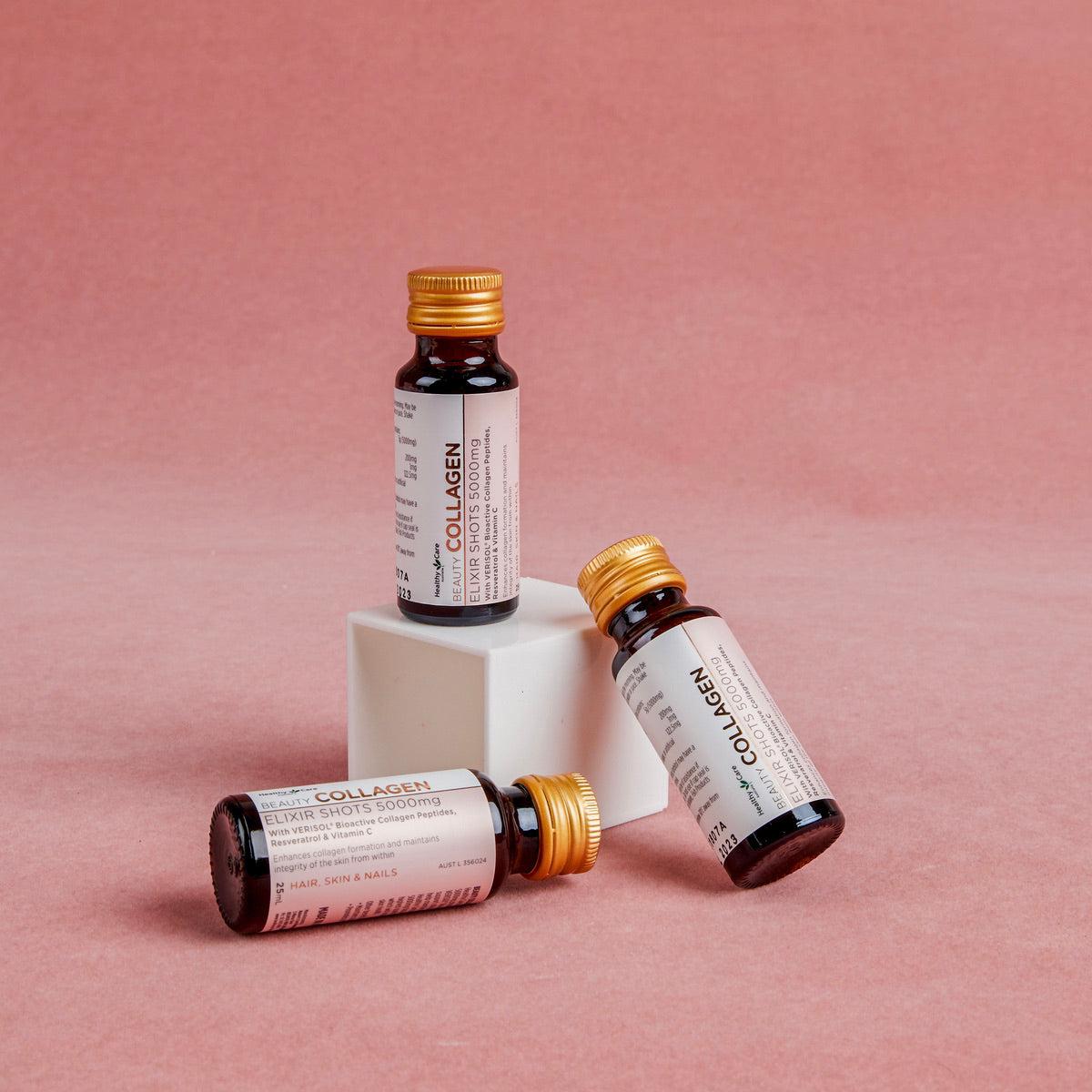 Healthy Care Beauty Collagen Elixir Shots 5,000mg 25mL x 7 bottles –  Healthy Care Australia