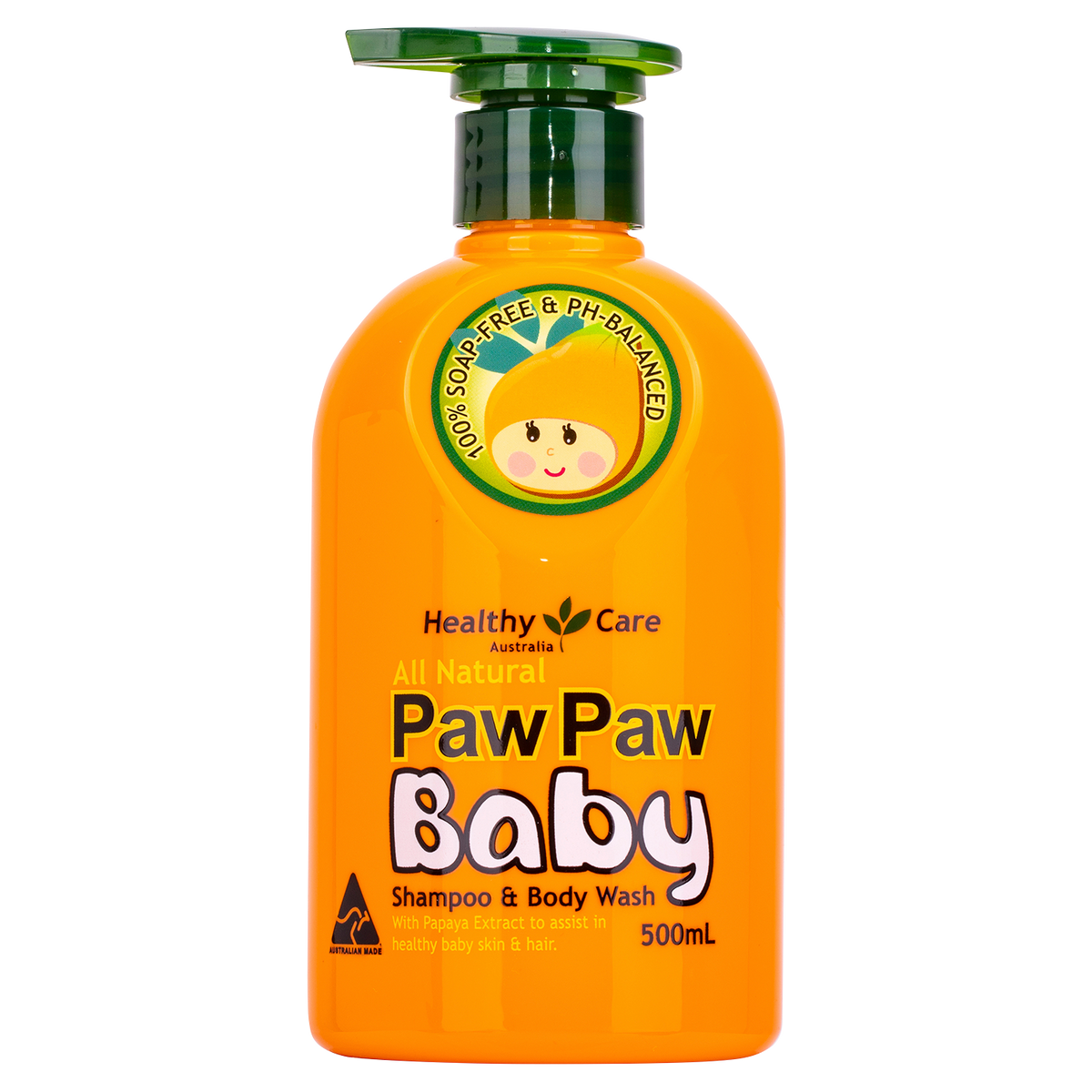 All Natural Paw Paw Baby Shampoo Wash 500ml-Shampoo-Healthy Care Australia