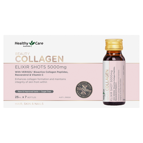 Healthy Care Beauty Collagen Elixir Shots 5,000mg 25mL x 7 bottles (Label)-Vitamins & Supplements