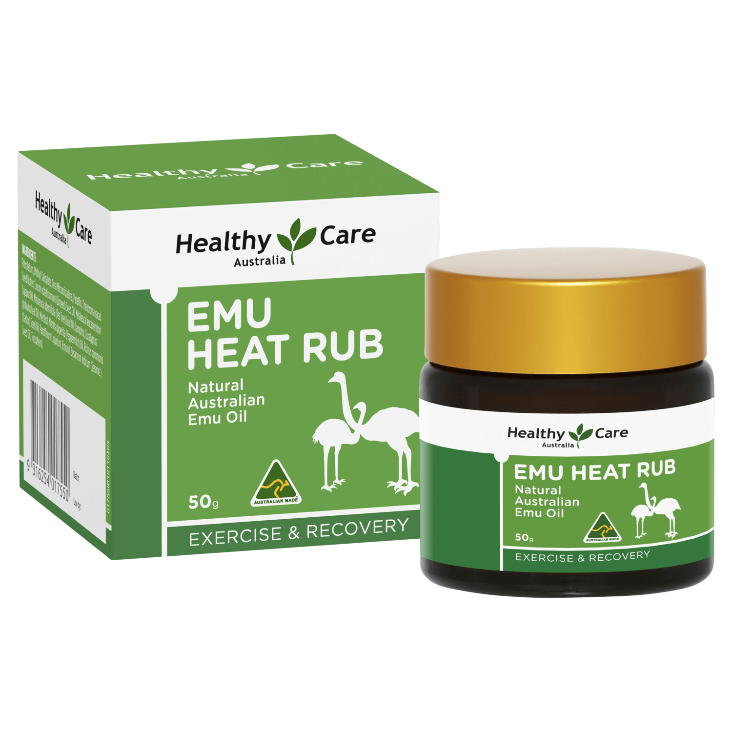 Emu Heat Rub 50g-Vitamins & Supplements-Healthy Care Australia