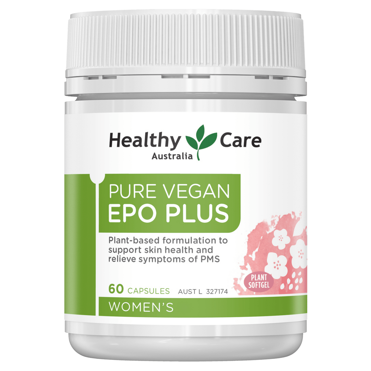 Pure Vegan EPO Plus 60 Capsules-Vitamins & Supplements-Healthy Care Australia
