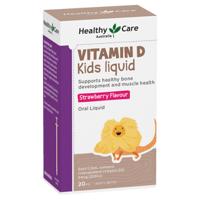 Vitamin D Kids Liquid 20mL (in box packaging)-Vitamins & Supplements-Healthy Care Australia