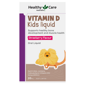 Vitamin D Kids Liquid 20mL (Label)-Vitamins & Supplements-Healthy Care Australia