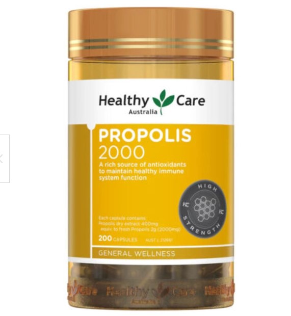 Healthy Care Propolis 2000mg - 200 Capsules